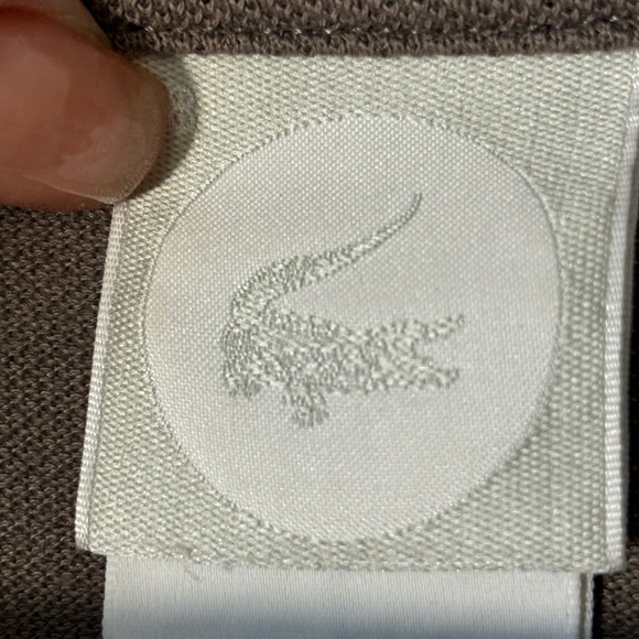 Lacoste Gray Polo Shirt with Large Alligator Vintage Exclusive - Picture 6 of 6